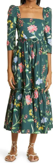 Cara Cara Blue Hill Cotton Midi Dress | Nordstrom | Nordstrom