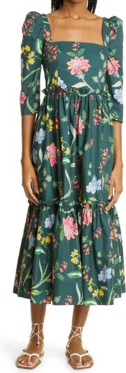 Cara Cara Blue Hill Cotton Midi Dress | Nordstrom | Nordstrom