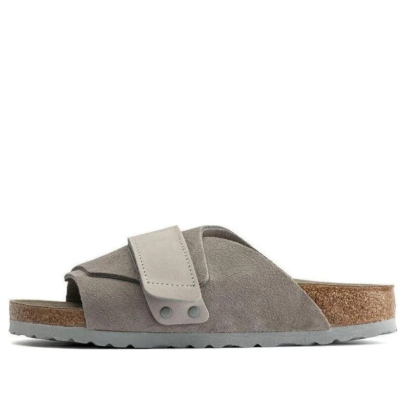 Birkenstock Kyoto Nubuck/Suede Leather Narrow Fit 'Stone Coin' 1020737 | KICKS CREW