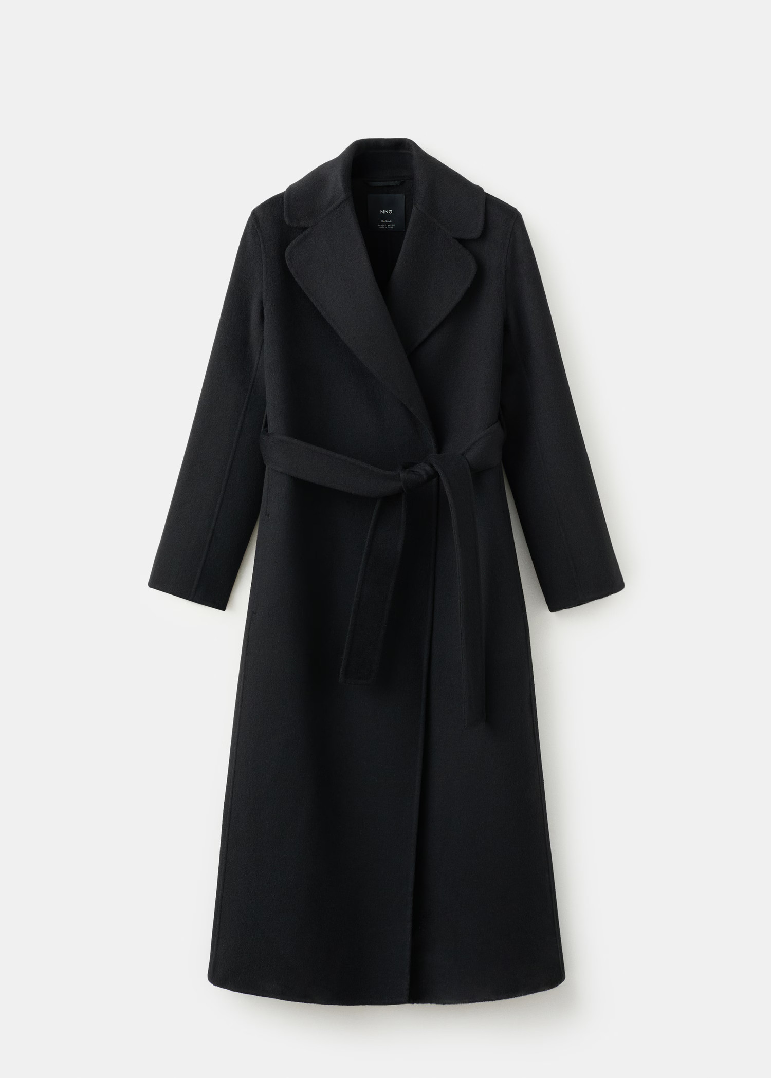 Handmade wool coat with belt | Mango (US/MX/AU)