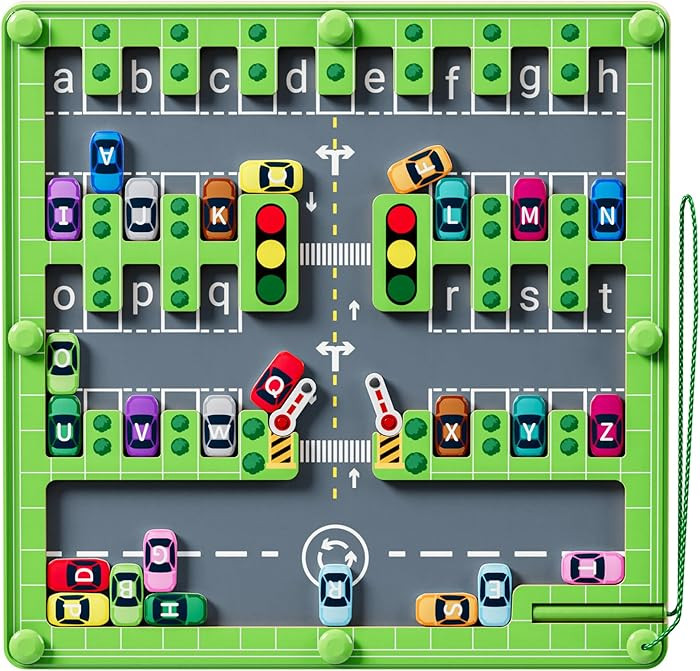 Magnetic Alphabet Maze,Montessori Toys,Alphabet Puzzle Toddler Toys for Ages 2-4,Sensory Toys Fin... | Amazon (US)