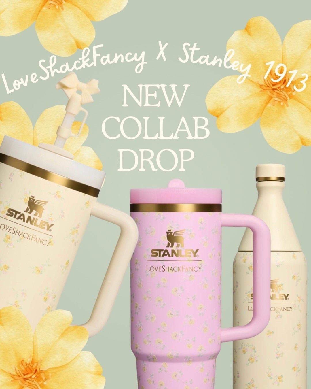 🌸🌼🌸🌼🌸 NEW PRINT ALERT ‼️ just ordered the yellow and pink 40oz. water bottles for my hydration station. All styles are STILL IN STOCK, so I’ve linked all options below. 😘 #waterbottle #loveshackfancy #stanley1913 #loveshackfancycollab #stanleycollab

#LTKdayinmylife #LTKActive #LTKTravel