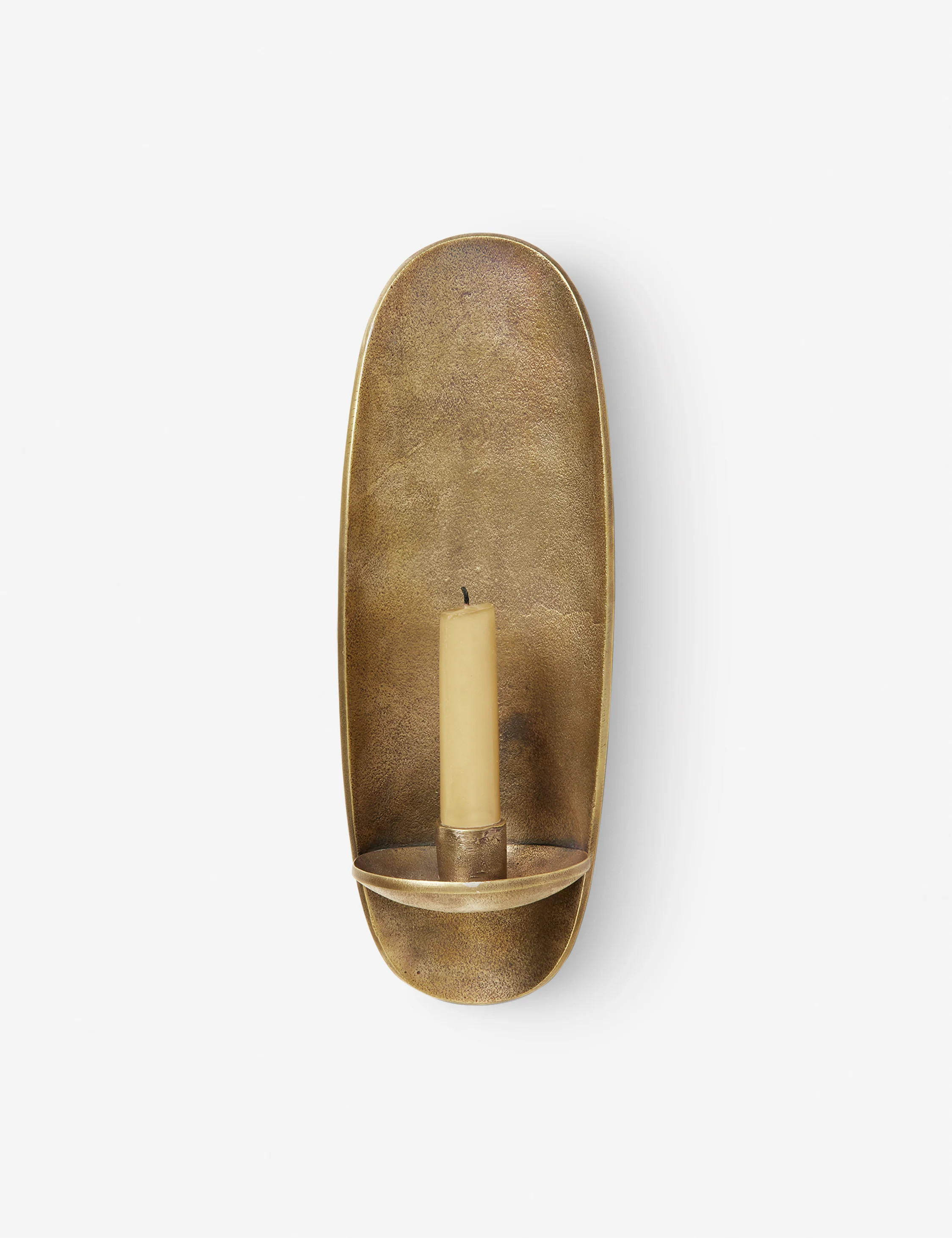 Agap� Candle Sconce by Ferm Living, Brass, Tall | Lulu and Georgia 
