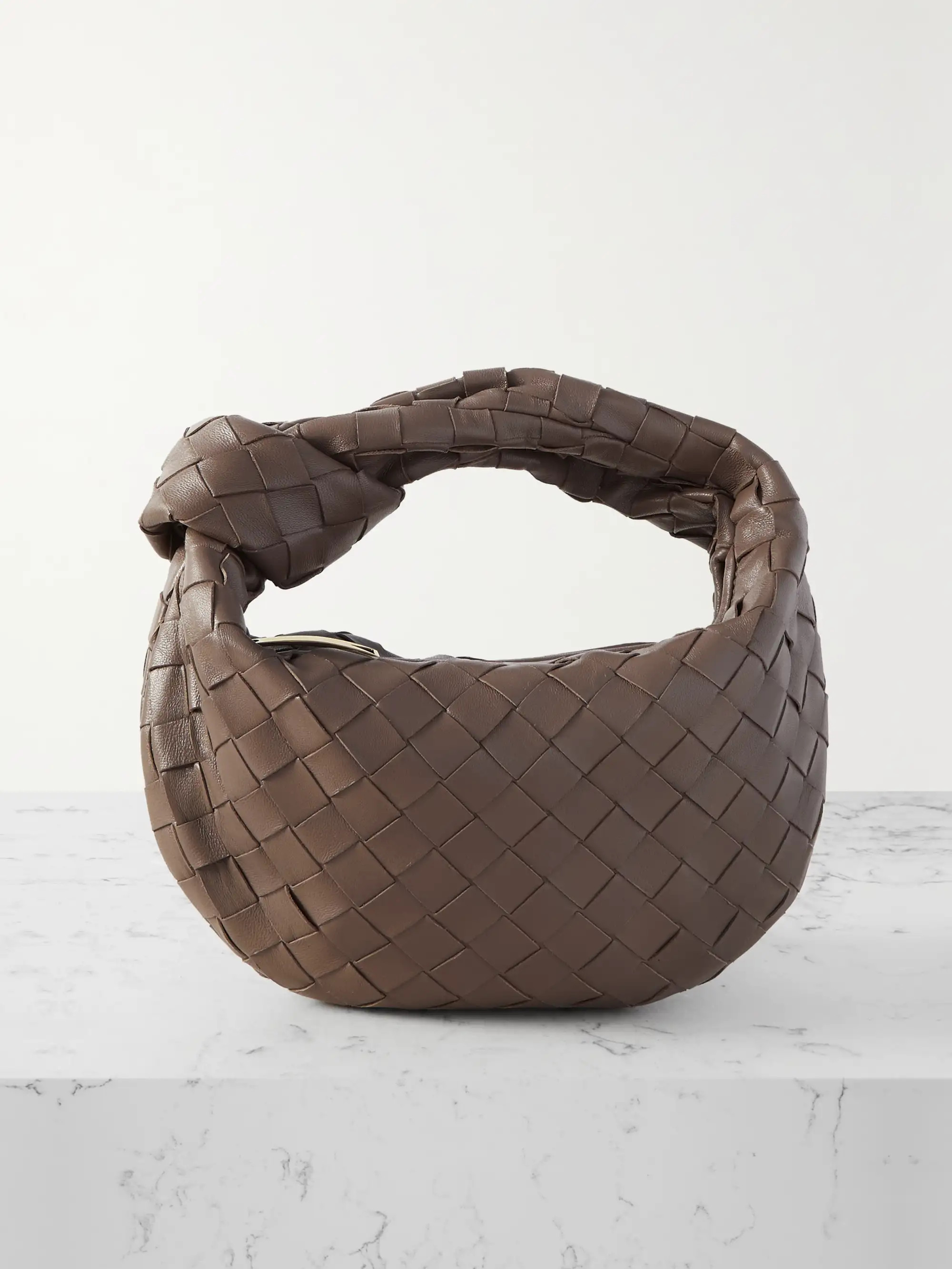 BOTTEGA VENETA Jodie mini knotted intrecciato leather tote | NET-A-PORTER | NET-A-PORTER APAC