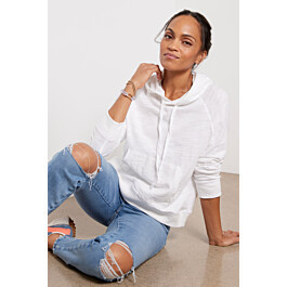 Sunwashed Slub Hoodie | Evereve