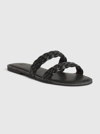 Braided Double Strap Slide Sandals | Gap (US)