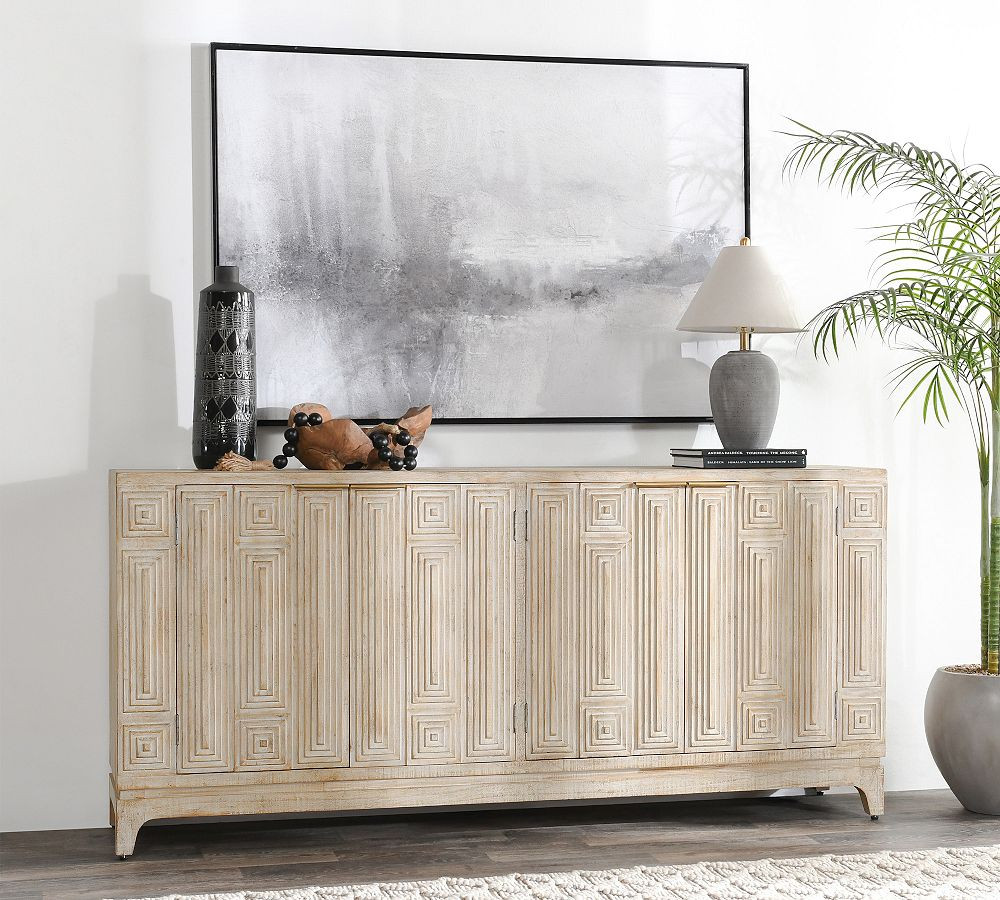 Galina Reclaimed Pine Buffet (82") | Pottery Barn (US)
