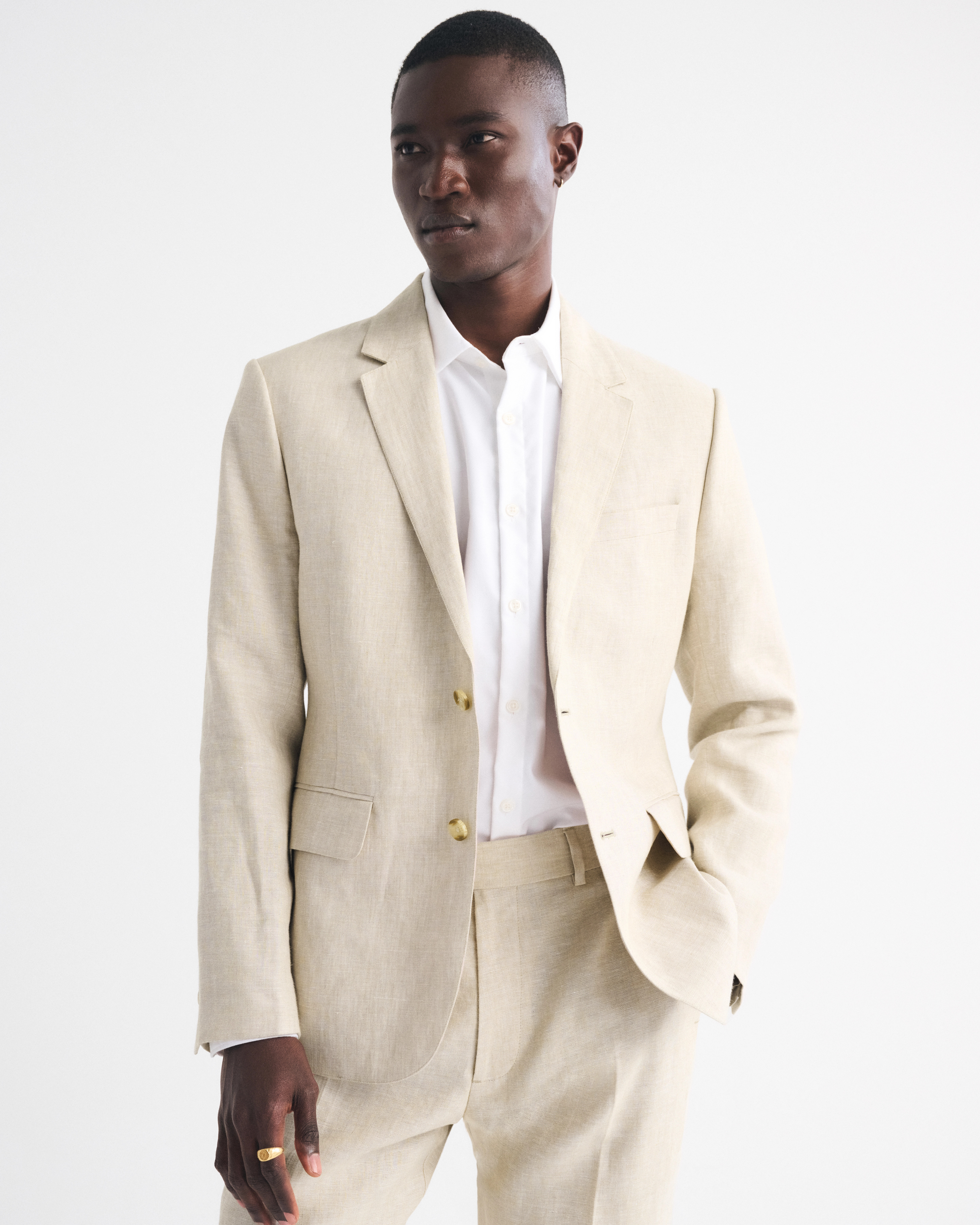 The A&F Collins Slim Linen Blazer | Abercrombie & Fitch (US)