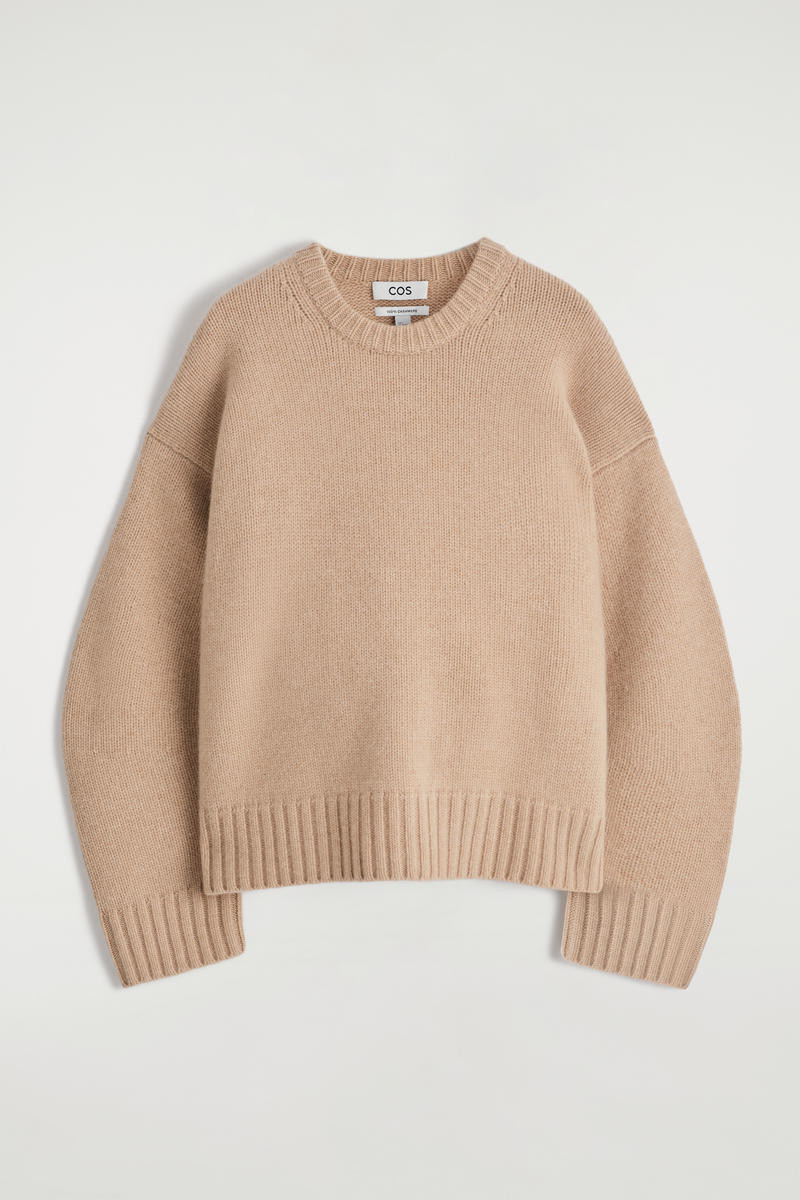 Chunky Pure Cashmere Crew-Neck Sweater | COS (US)
