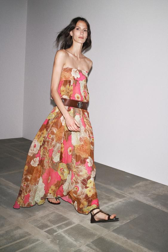 ZW COLLECTION FLORAL PRINT DRESS | Zara US