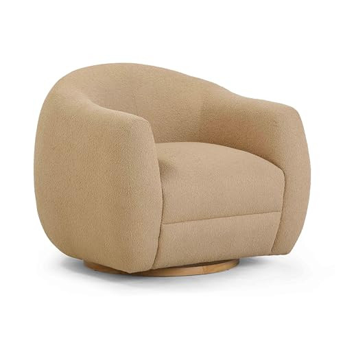 Tov Furniture Judy Honey Boucle Swivel Chair | Amazon (US)