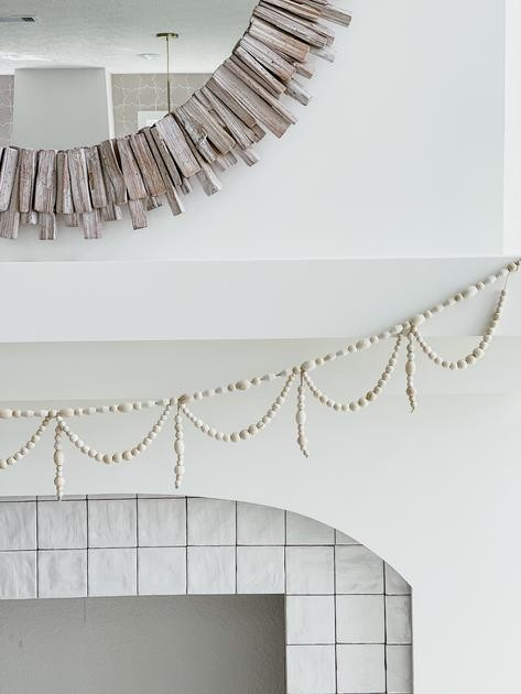 Wood Bead Swag Garland | Nigh Road