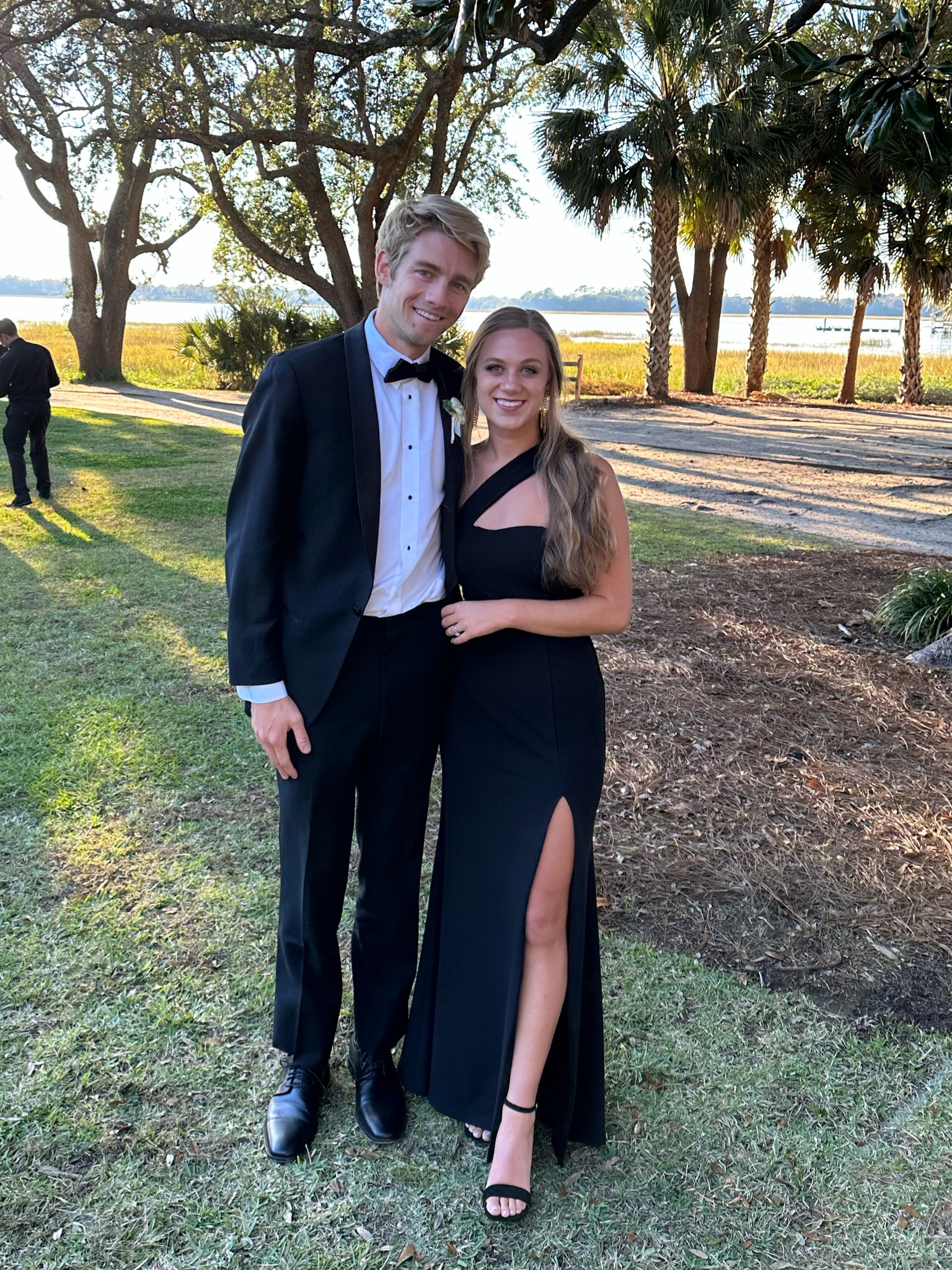 Black tie wedding guest outfit 🖤 Lulu’s black one strap dress in XS

#LTKwedding #LTKSeasonal #LTKSpringSale