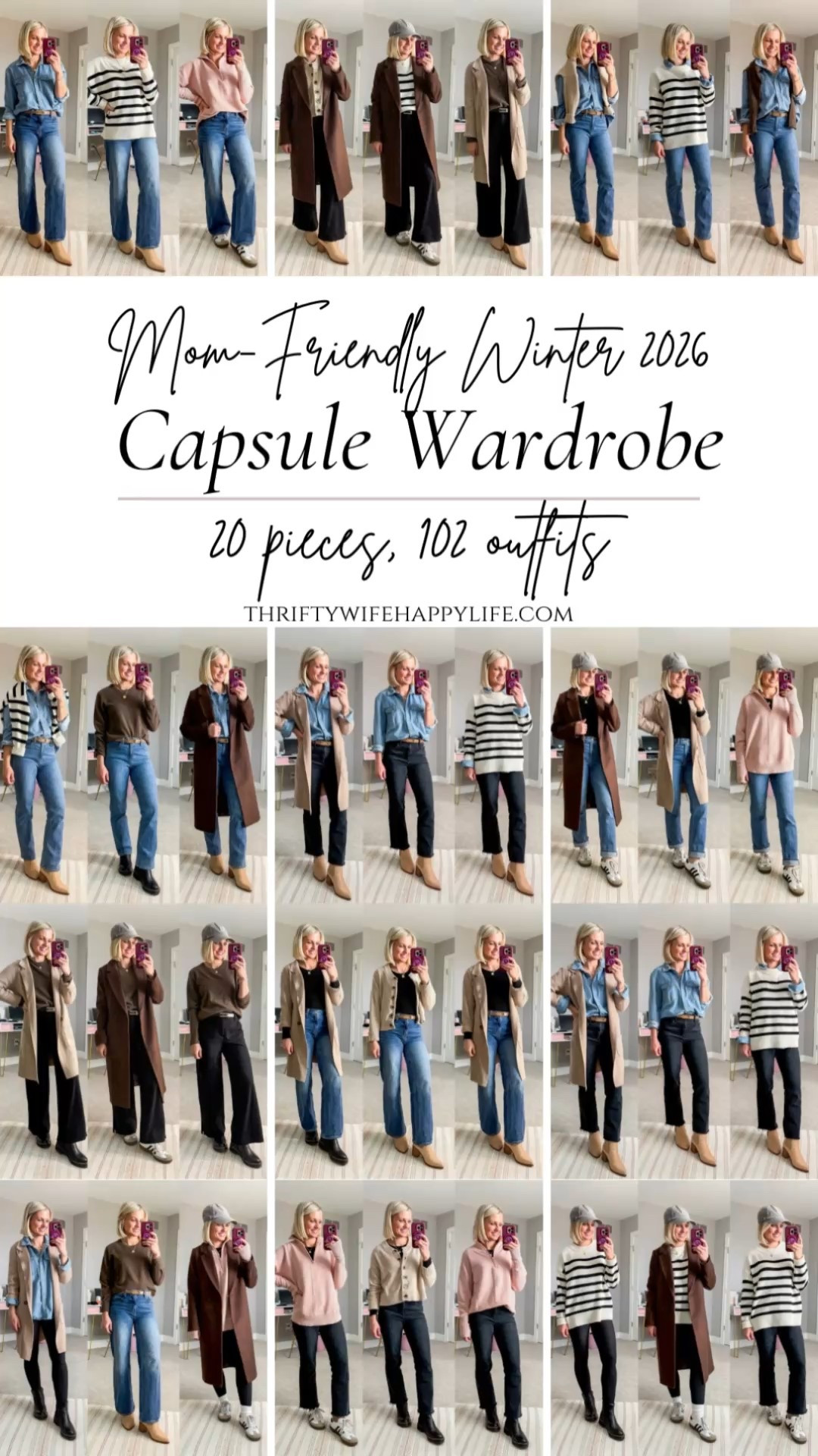 My mom-friendly Winter Capsule Wardrobe is live on the blog! Here are all the outfits I shared!! 20 pieces made over 100 outfits!! 

#LTKSeasonal #LTKOver40 #LTKmomlife