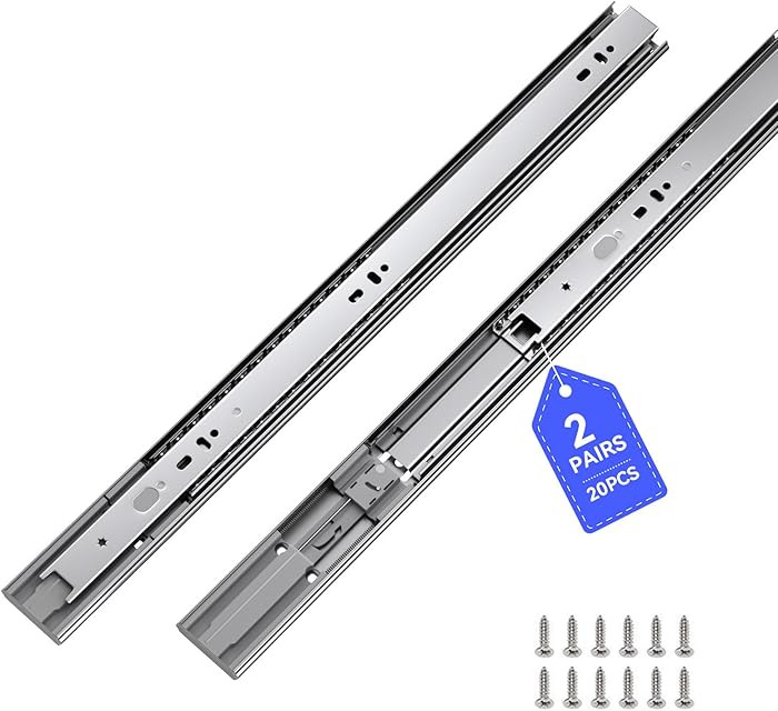 LONTAN 2 Pairs 16 Inch Soft Close Drawer Slides Side Mount Heavy Duty Cabinet Drawer Glides Ball ... | Amazon (US)