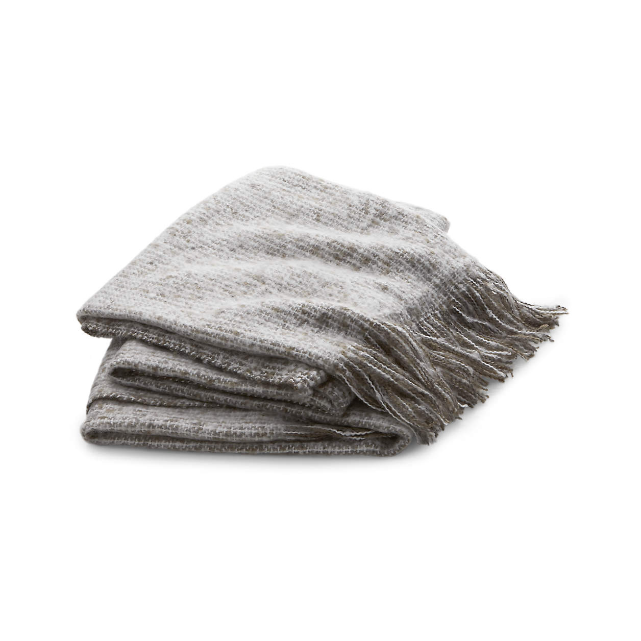 Taupe Throw Blanket + Reviews | Crate & Barrel | Crate & Barrel