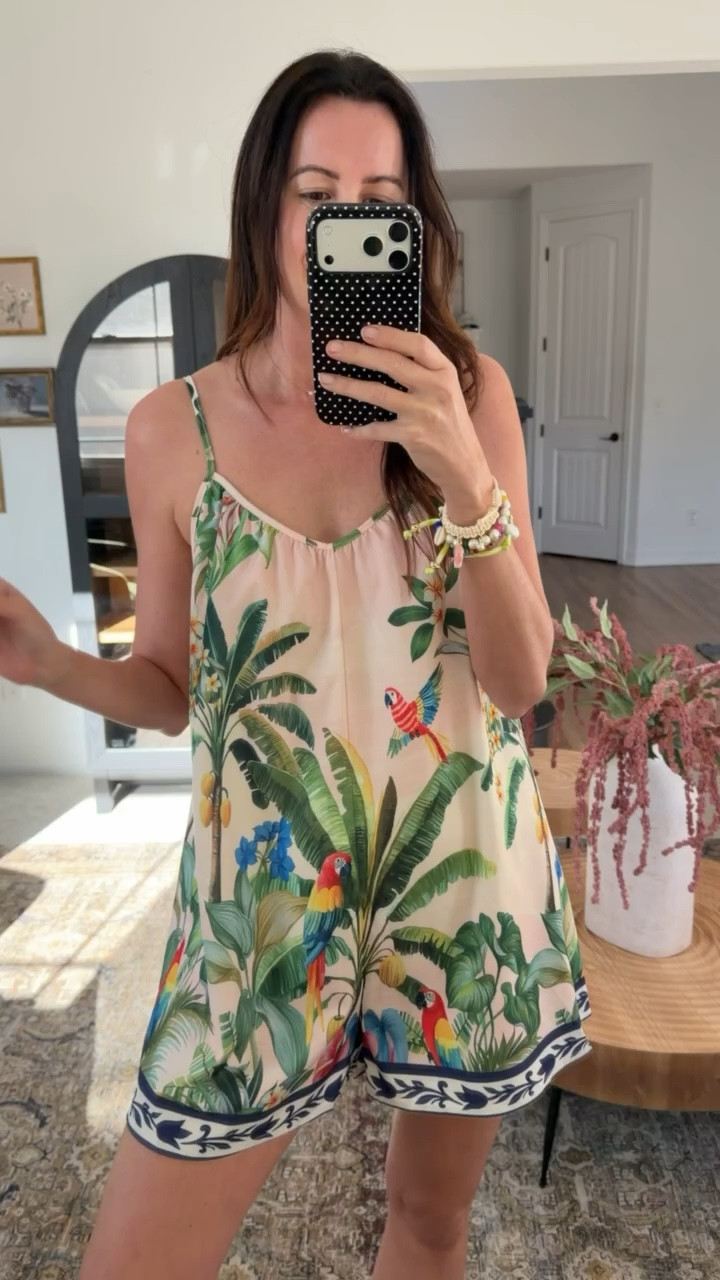 This is the cutest romper and looks just like like farm rio! The straps are adjustable and I’m wearing a small! 

#LTKTall #LTKootd #LTKTravel
