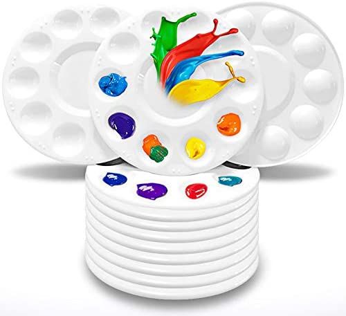 Hulameda Paint Tray Palettes, Plastic Paint Pallets for Kids or Students to Paints on School Project | Amazon (US)