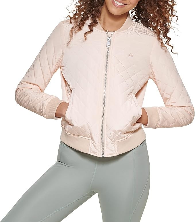Levi's womens Women's Diamond Quilted Bomber Jacket With Front Pockets - Regular & Plus Sizes | Amazon (US)