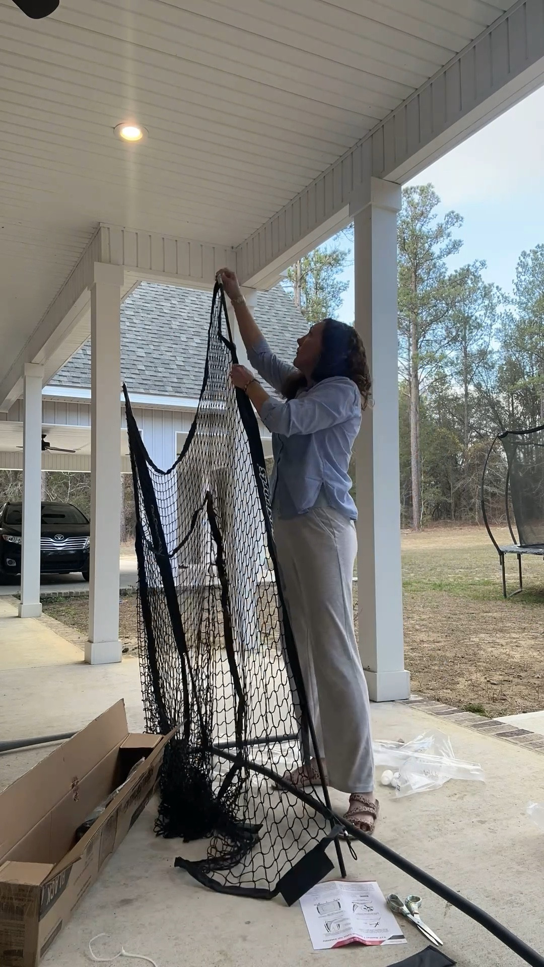 Baseball hitting net. 11 minutes for my first time. Perfect for backyard practice—no searching  

#LTKKids #LTKmomlife