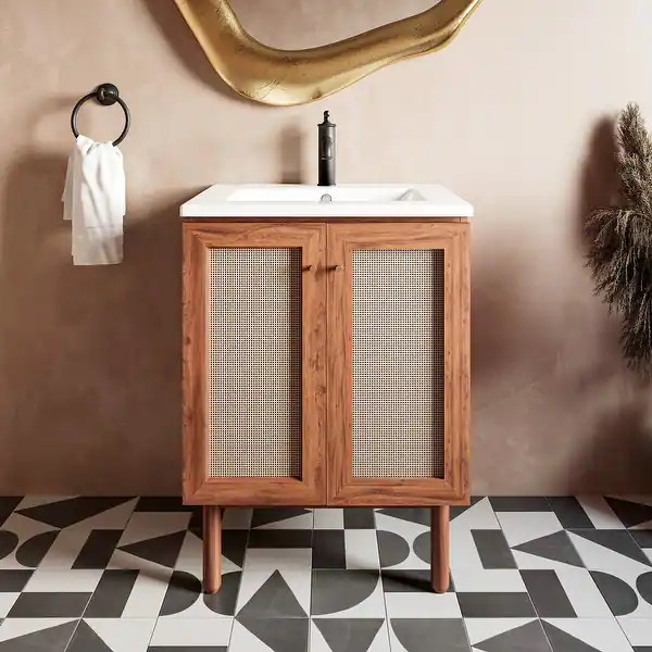 Classe Bathroom Vanity in Oak | Bed Bath & Beyond