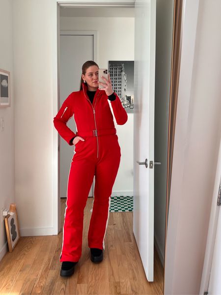 Ski suit is slope siren but it’s sold out :( so linked similar. 