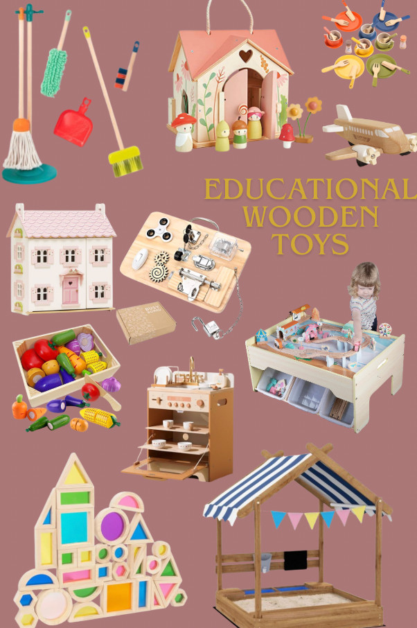 Educational wooden toys are perfect for toddlers and preschoolers, helping develop fine motor skills, problem-solving, and early learning through play. From Montessori-inspired wooden puzzles and stacking toys to alphabet blocks and shape sorters, these eco-friendly toys encourage screen-free learning and imaginative play. Ideal for birthdays, holidays, and meaningful gifts for kids ages 1–5. 

 