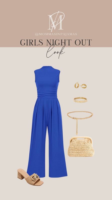 A spring girls night out look! jumpsuit, spring jumpsuit, gold accessories, Amazon earrings, spring shoes, heeled sandals

#LTKworkwear #LTKSeasonal #LTKstyletip