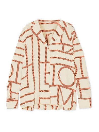 Salvador printed silk-satin shirt | NET-A-PORTER (US)