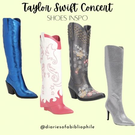 Cowboy boots, rhinestone boots, rhinestone shoes, concert shoes, concert outfit, Taylor Swift, Taylor Swift outfit, shiny boots, shoes on sale, boots on sale, knee high boots. Sequin boots, embroidered boots, heeled boots

#LTKshoecrush #LTKstyletip #LTKSeasonal