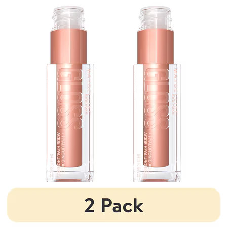(2 pack) Maybelline Lifter Gloss Lip Gloss Makeup with Hyaluronic Acid, Stone, 0.19 oz | Walmart (US)