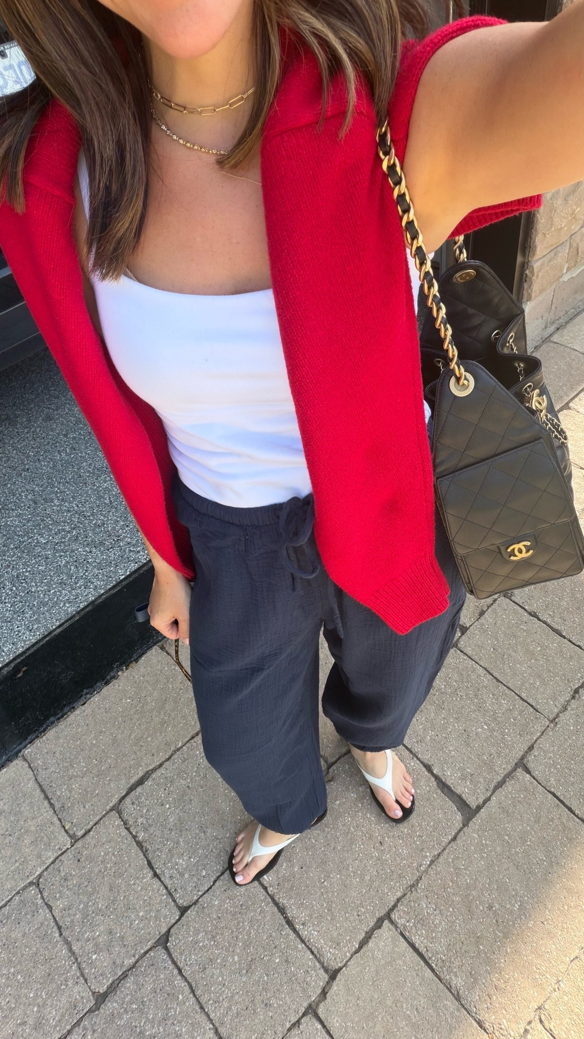 Sweater - small 
Tank - XS
Pants - XS

#LTKcanada #LTKsummer #LTKtravel