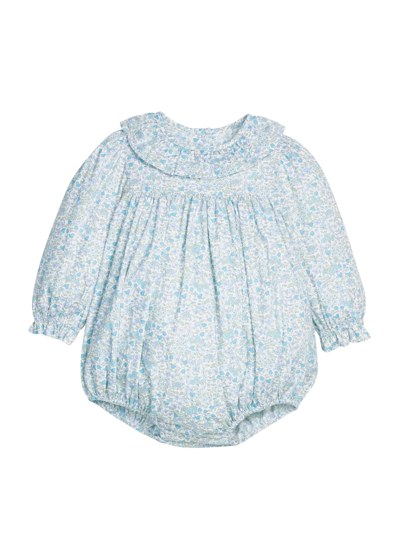Waterbury Floral Bespoke Bubble - Baby Girl Aqua Floral Bubble | Little English
