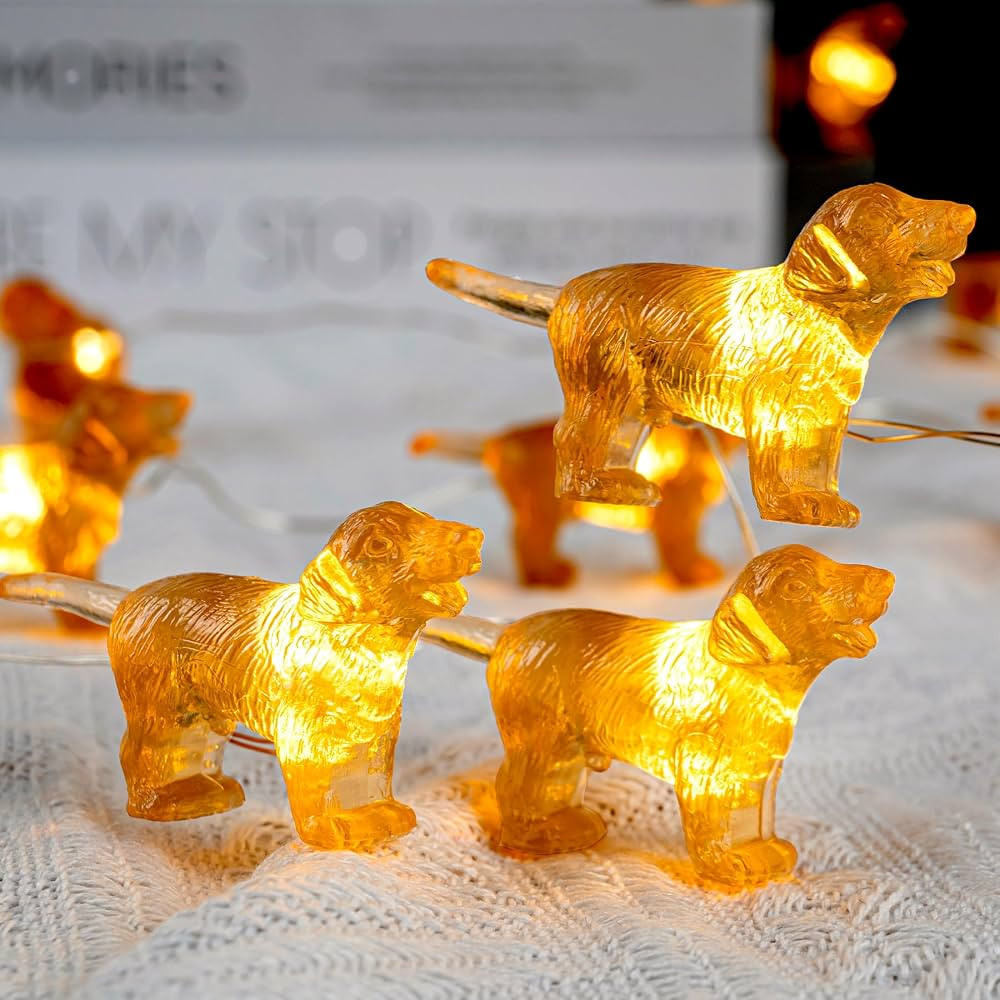 Labrador Retriever Dog String Lights, 8.5ft 20LED USB and Battery Operated Fairy Lights with Remo... | Amazon (US)