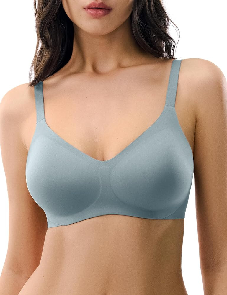 Women's Wireless Push Up Bra Seamless Comfortable Bras No Underwire Full Coverage Everyday Bralet... | Amazon (US)