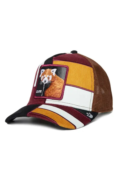 Goorin Bros. Dorbz Colorblock Corduroy Trucker Hat in Black at Nordstrom | Nordstrom