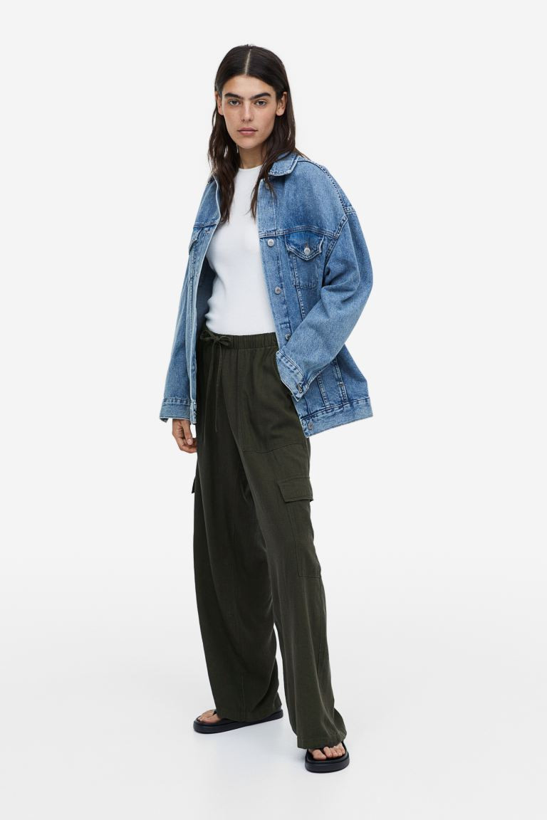 Linen-blend Cargo Pants | H&M (US + CA)
