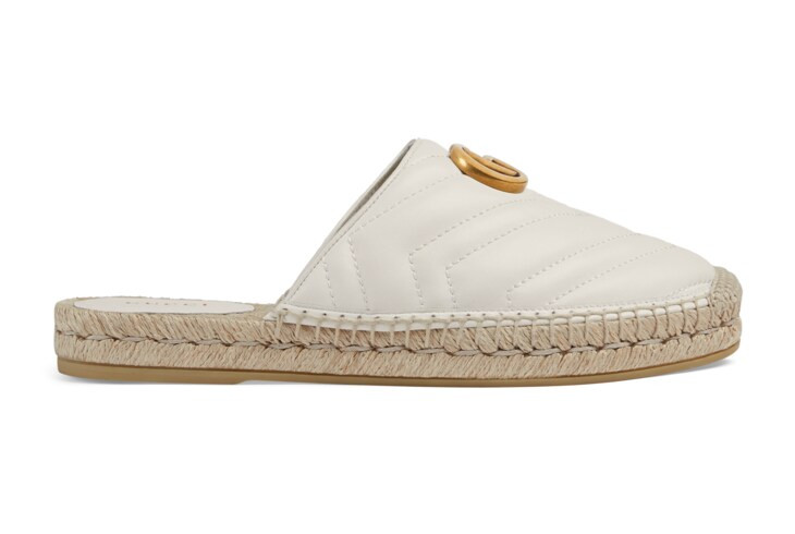 Leather espadrille with Double G | Gucci (UK)
