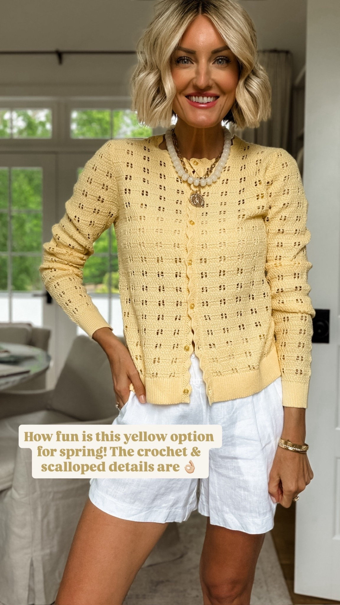 This yellow cardigan is such a pretty staple for spring 💕 wearing XS in the shorts & S in the cardigan. 

Loverly Grey, Quince, spring fashion, spring outfit ideas 

#LTKSeasonal #LTKootd