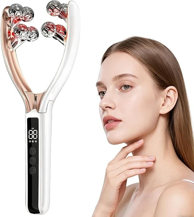 Facial Massager with 3D Roller,Lymphatic Drainage Tool for Face,Arm,Leg and Neck massage - Lympha... | Amazon (US)