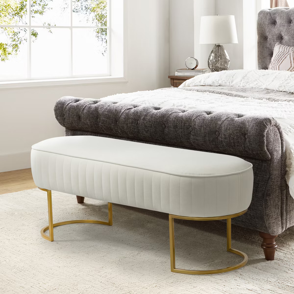 Nina Upholstered Bench for Bedroom  | ARTFUL LIVING DESIGN | Target