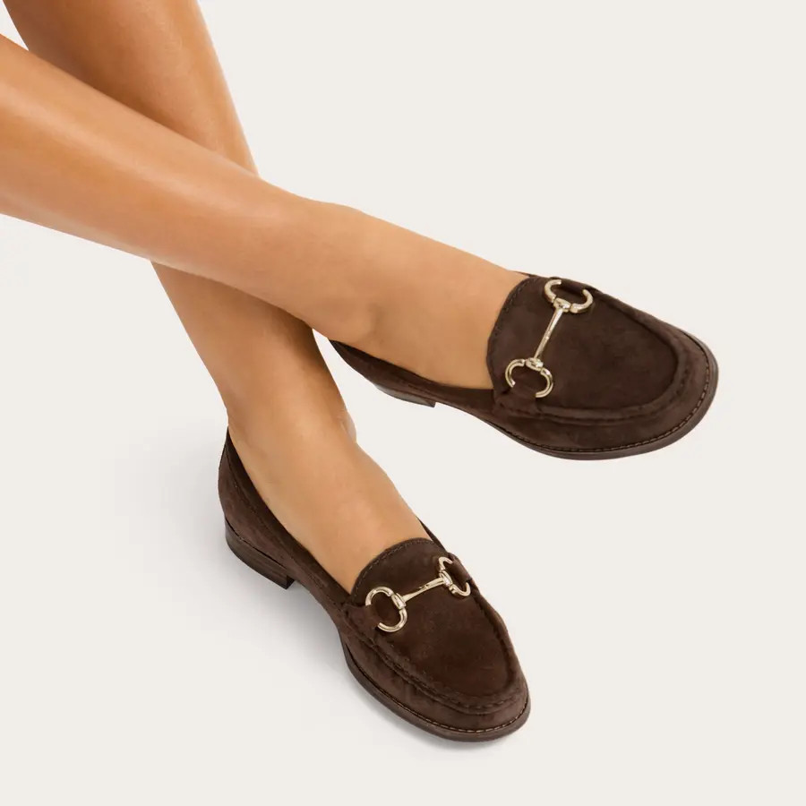 CLICK Dark Brown Suede Loafer by CARVELA COMFORT | Carvela UK