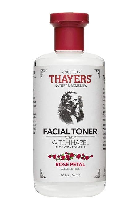 Thayers Alcohol-Free Rose Petal Witch Hazel Facial Toner with Aloe Vera Formula - 12 oz | Amazon (US)