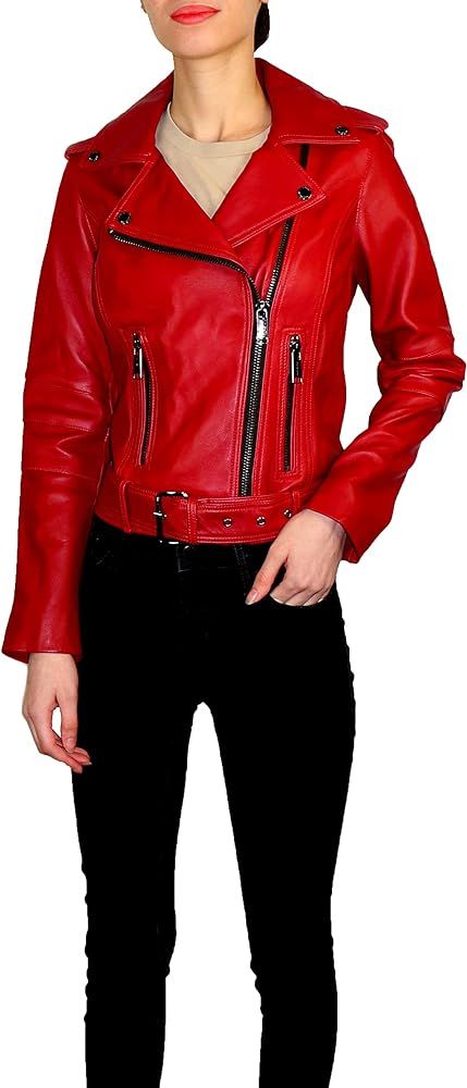 Michael Kors women's Moto Leather Jacket | Amazon (US)