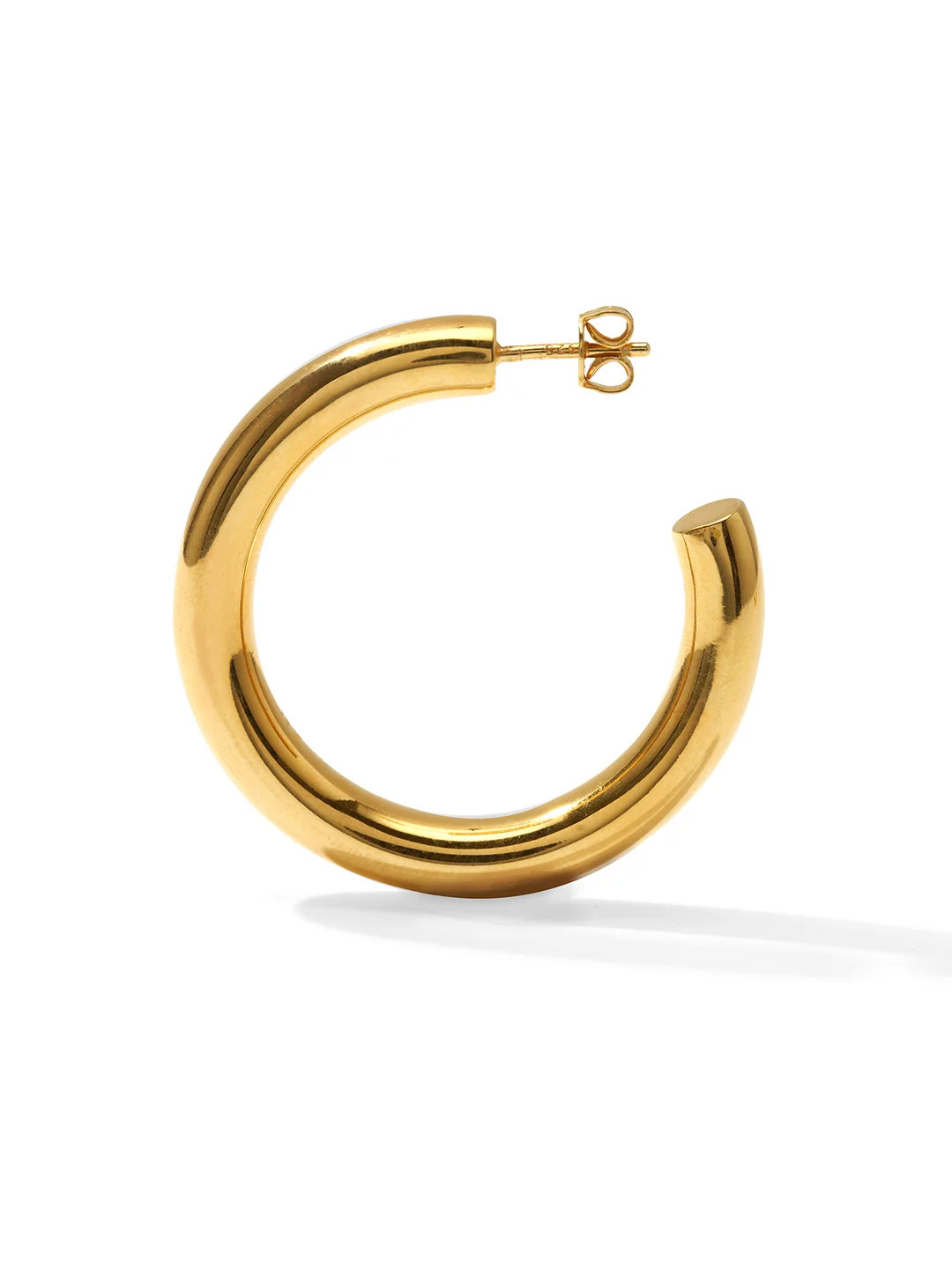 STAPLE Hoops Large \u2022 Color: 18K Yellow Gold | Ninety-9