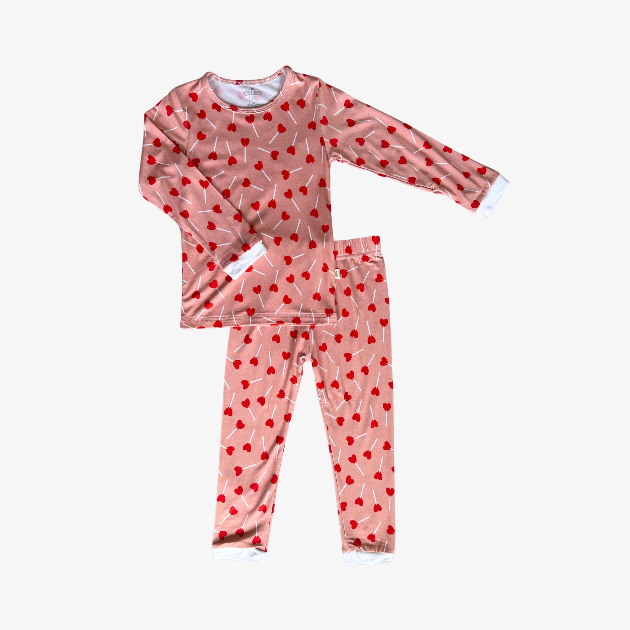 Two Piece Set in Sweetheart - Red | Ollie's Day