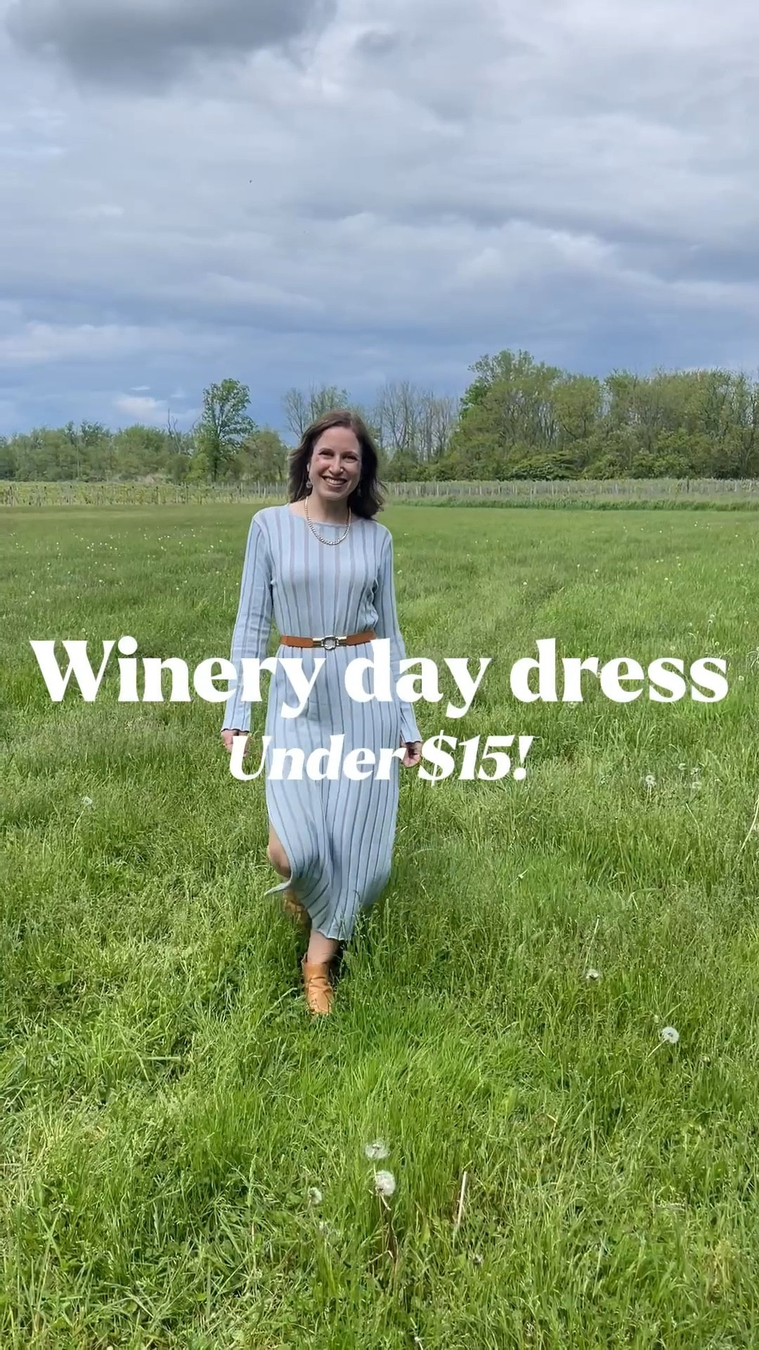 This sweater dress was perfect for a day at the wineries, and it’s under $15 in multiple colors!

#LTKFindsUnder50 #LTKSaleAlert #LTKSeasonal