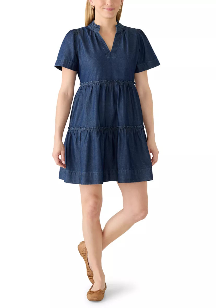 Women's Short Sleeve Tiered Mini Dress | Belk