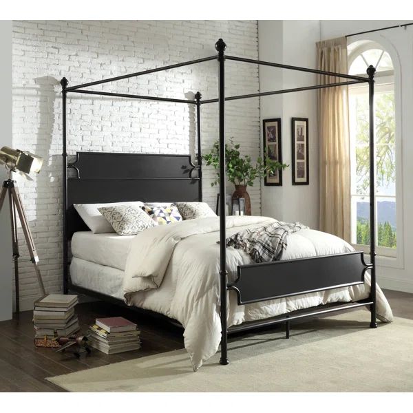 Clinchport Low Profile Storage Canopy Bed | Wayfair North America