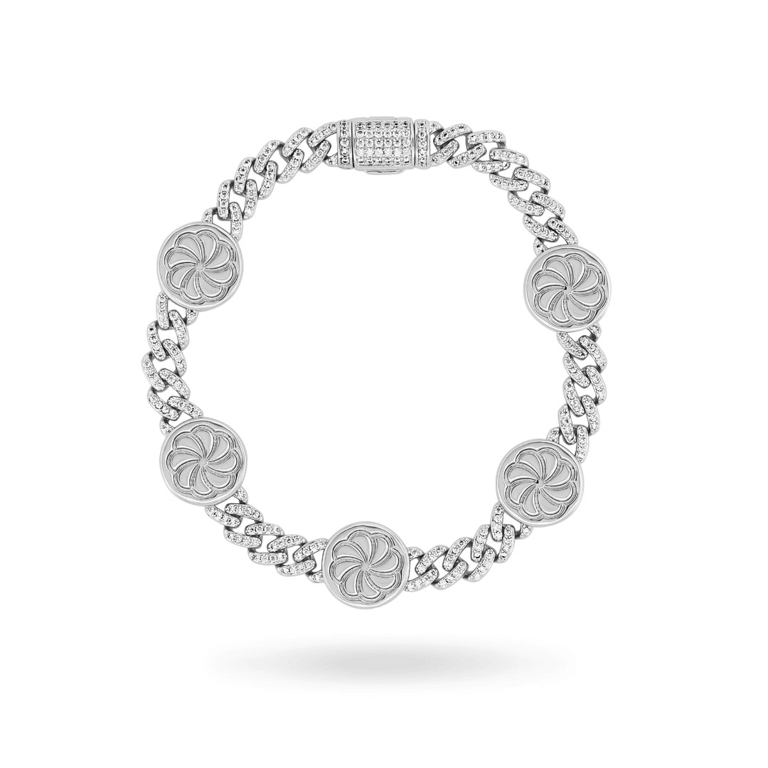 Chrome Link Eternity Cuban Bracelet | IceLink